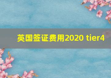 英国签证费用2020 tier4